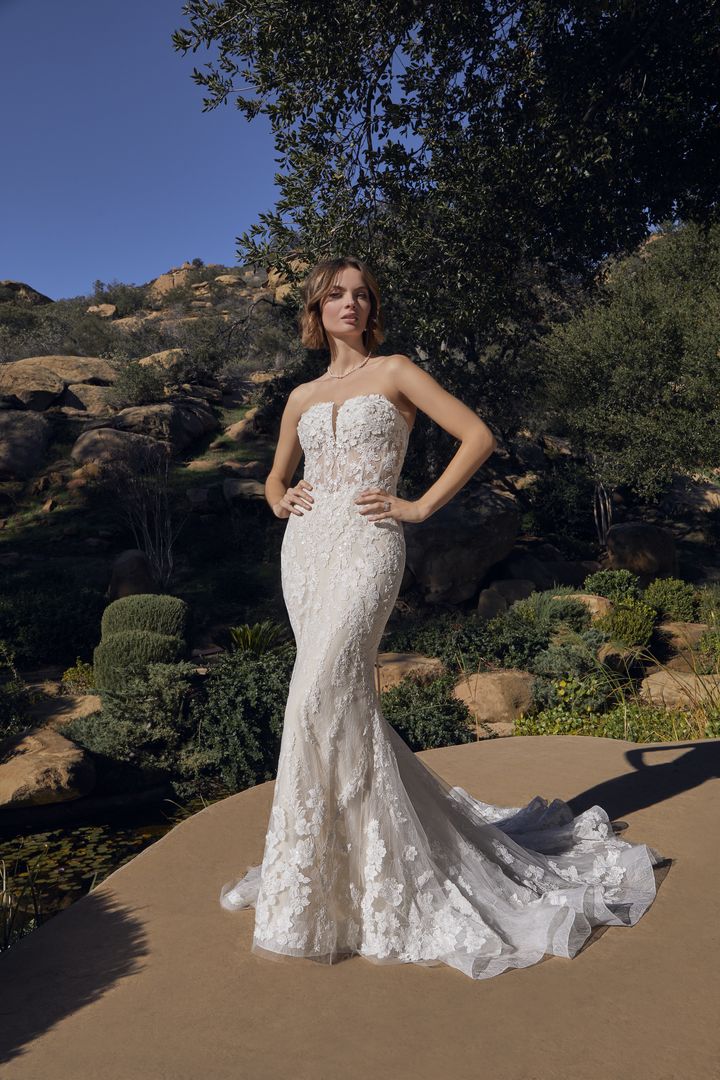 Hattie Strapless Mermaid Lace Bridal Gown