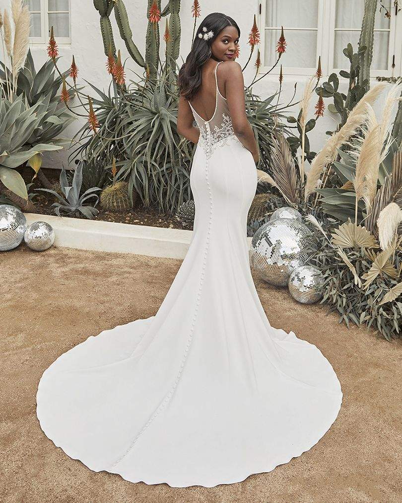 2024 off Shoulder Satin Detachable Sweep Zipper Back Train Simple  Non-Removable Mermaid Bridal Gowns Wedding Dresses - China Bridal Wedding  Dress and Wedding Dress price | Made-in-China.com