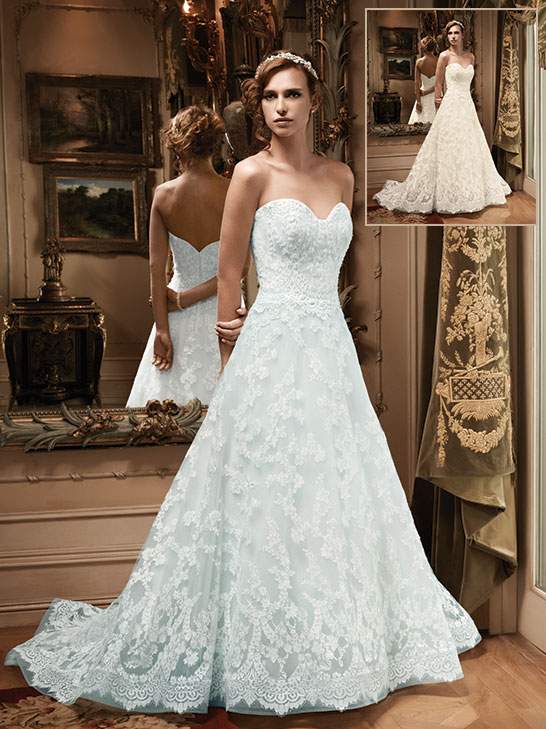 Casablanca Bridal - Blue Wedding Dress - Style 2127