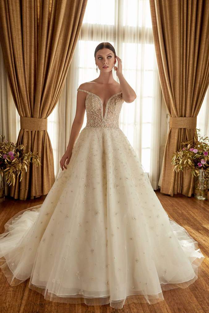 Off the Shoulder Wedding Dresses for 2023  DaVinci Bridal