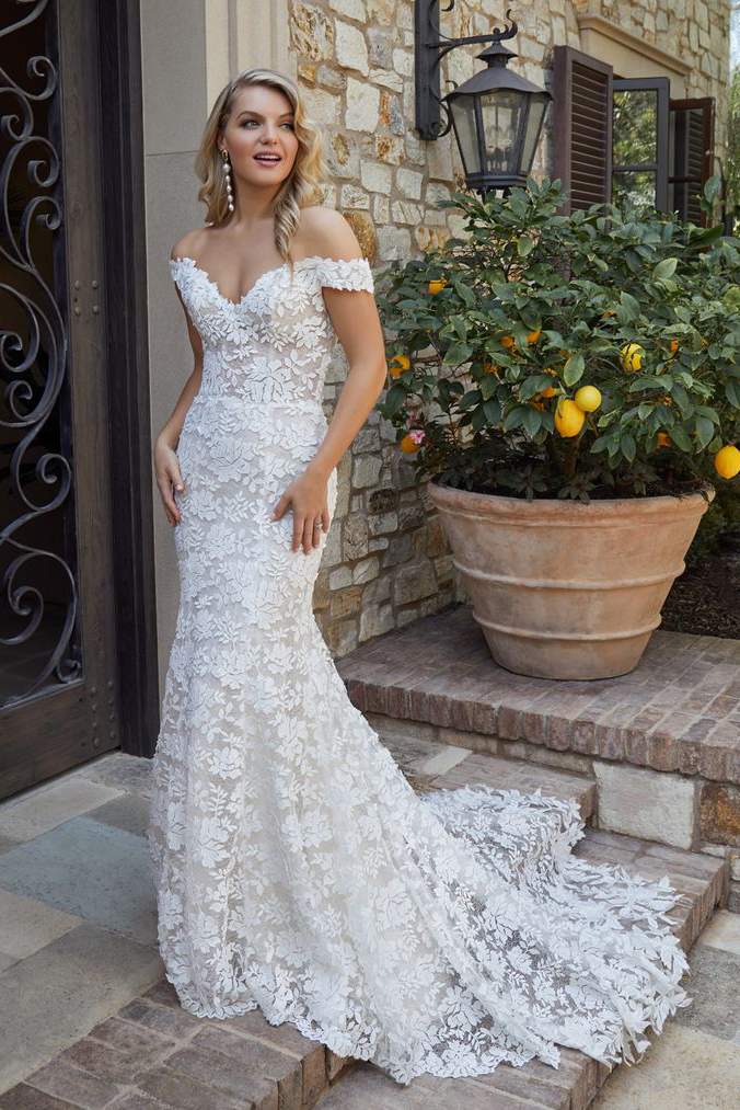 Off Shoulder Lace Wedding Dress | Dresses Images 2022