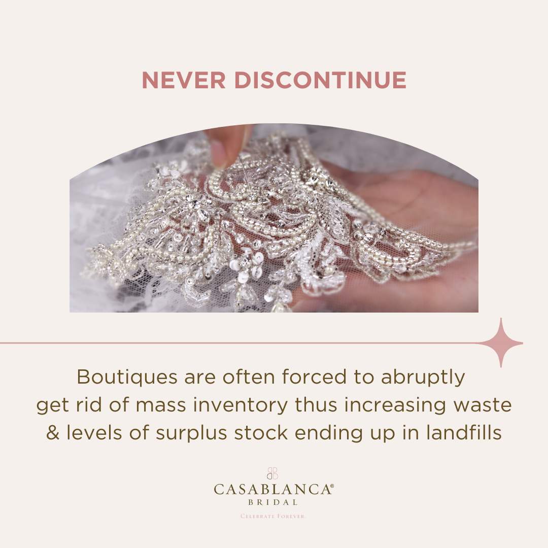 Casablanca Bridal Earth Day Sustainable Company Bridal