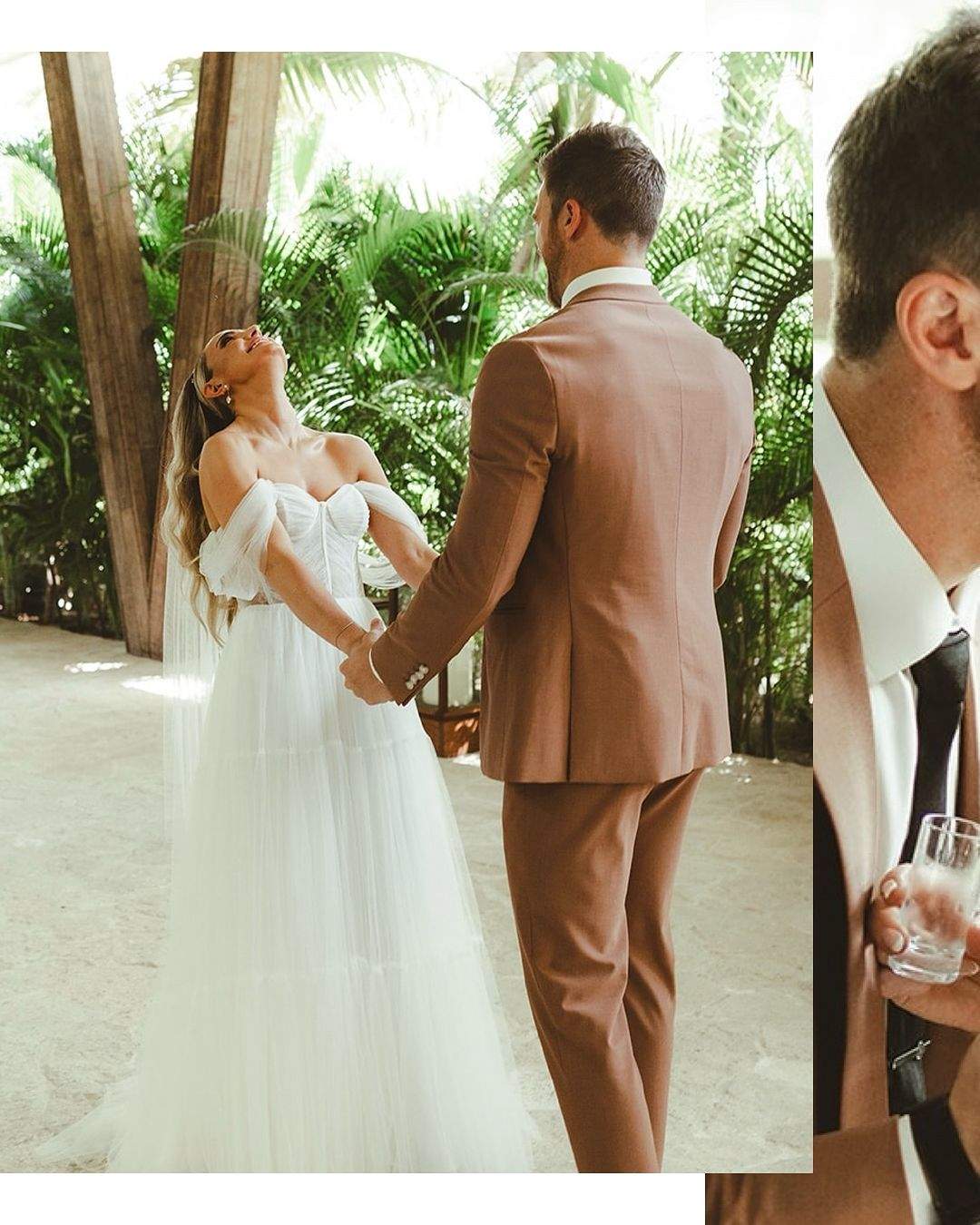 Real Bride Says "YES" To A Tulle A-line Wedding Dress