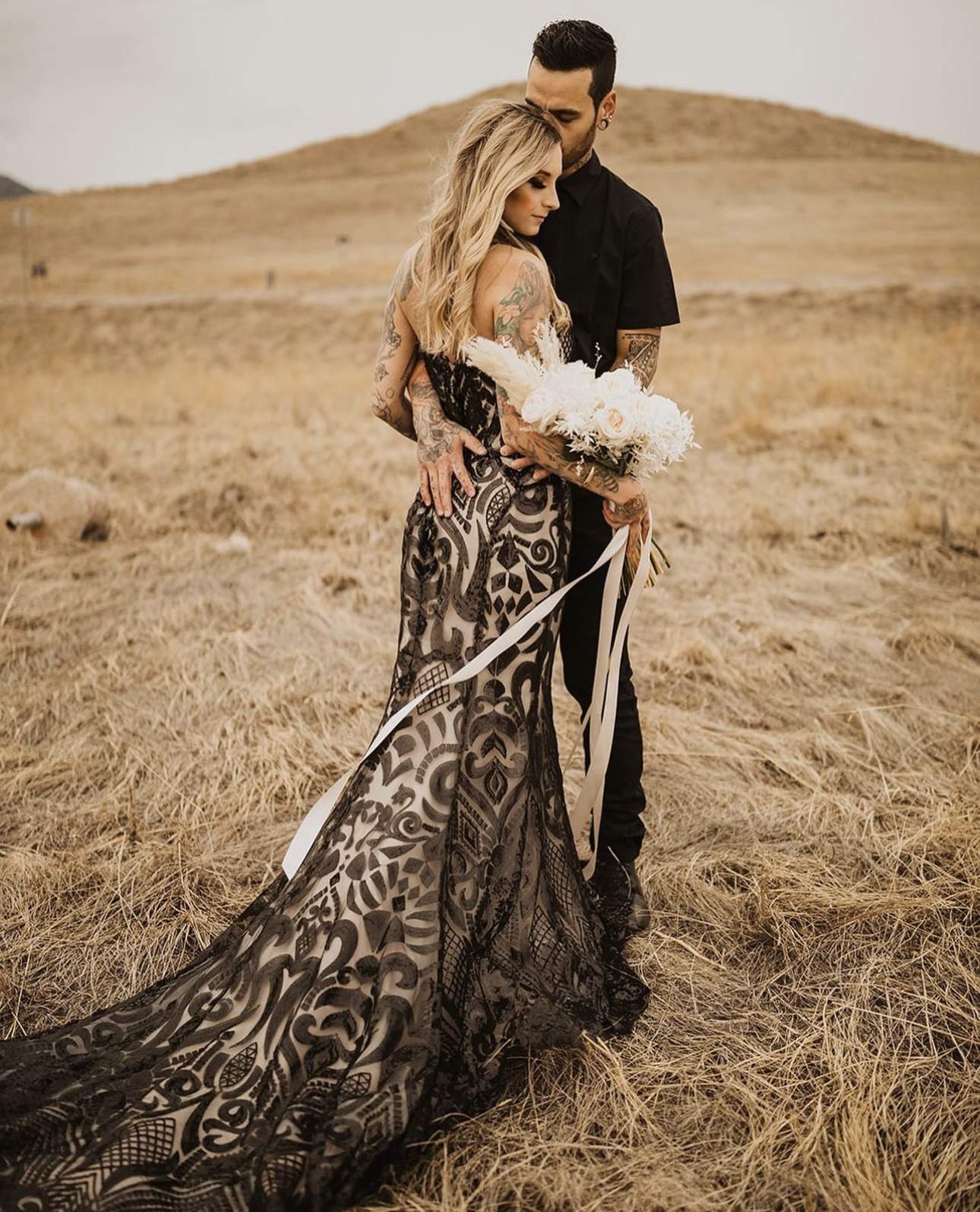 Trend Alert: Black Wedding Dresses