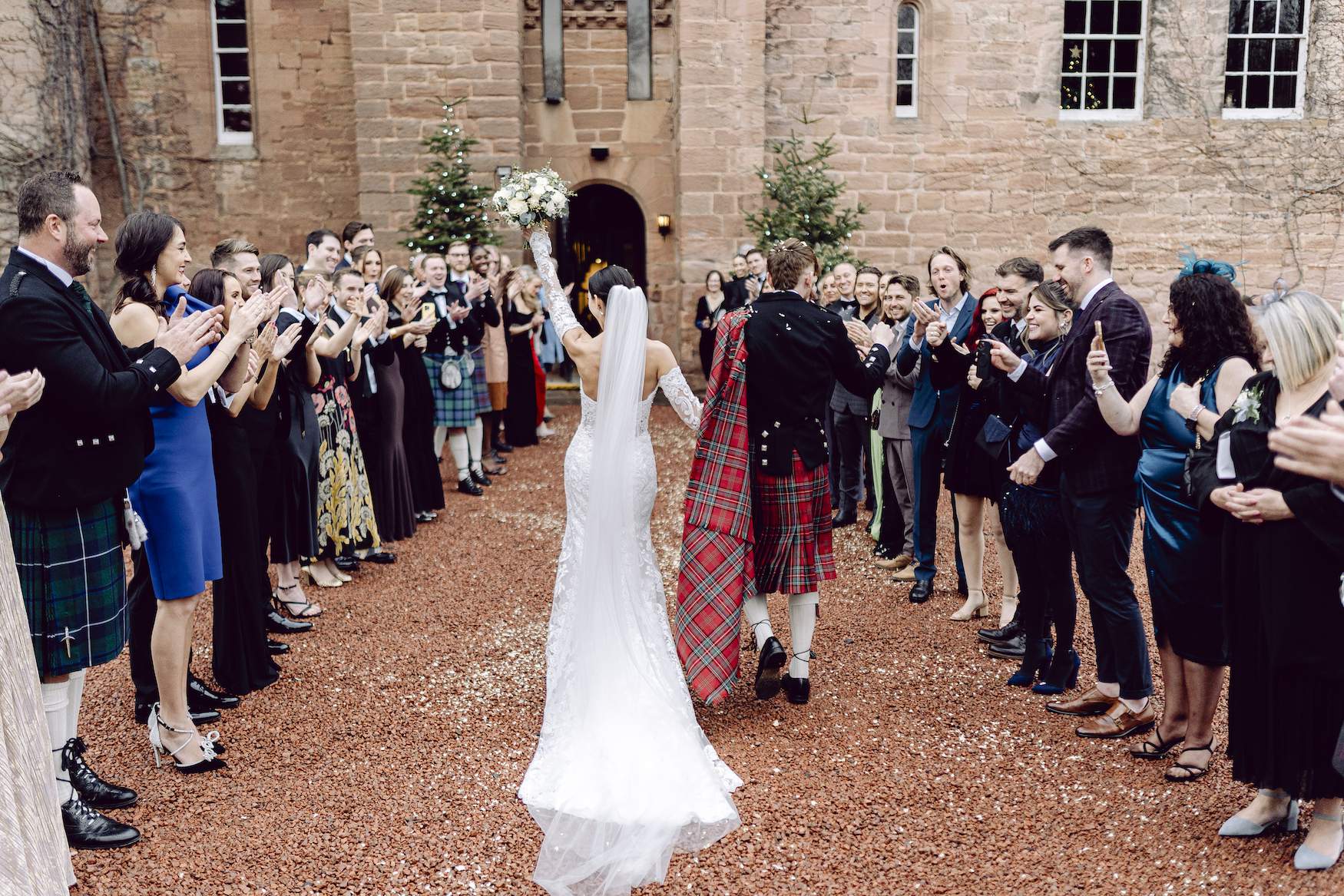 Real Bride Says “I Do!”at a Stunning Castle in Scotland 