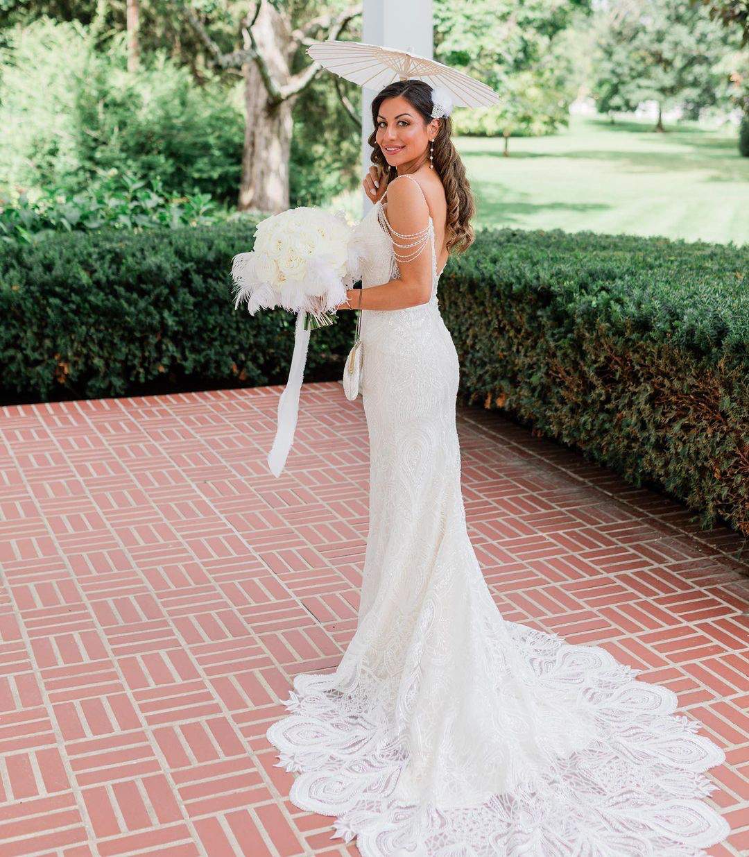 Bohemian x Gatsby Inspired Wedding Gown