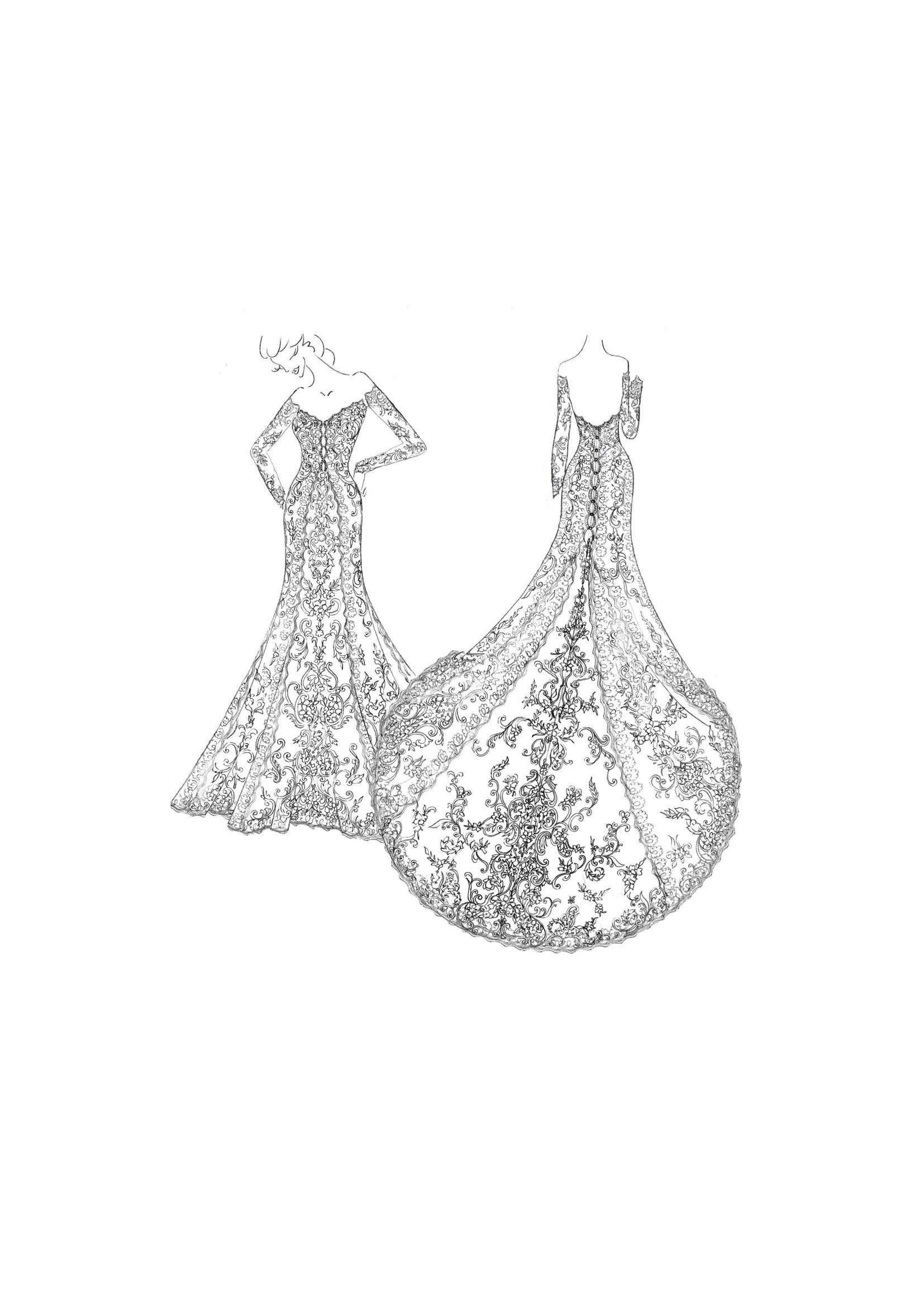 custom casablanca gown