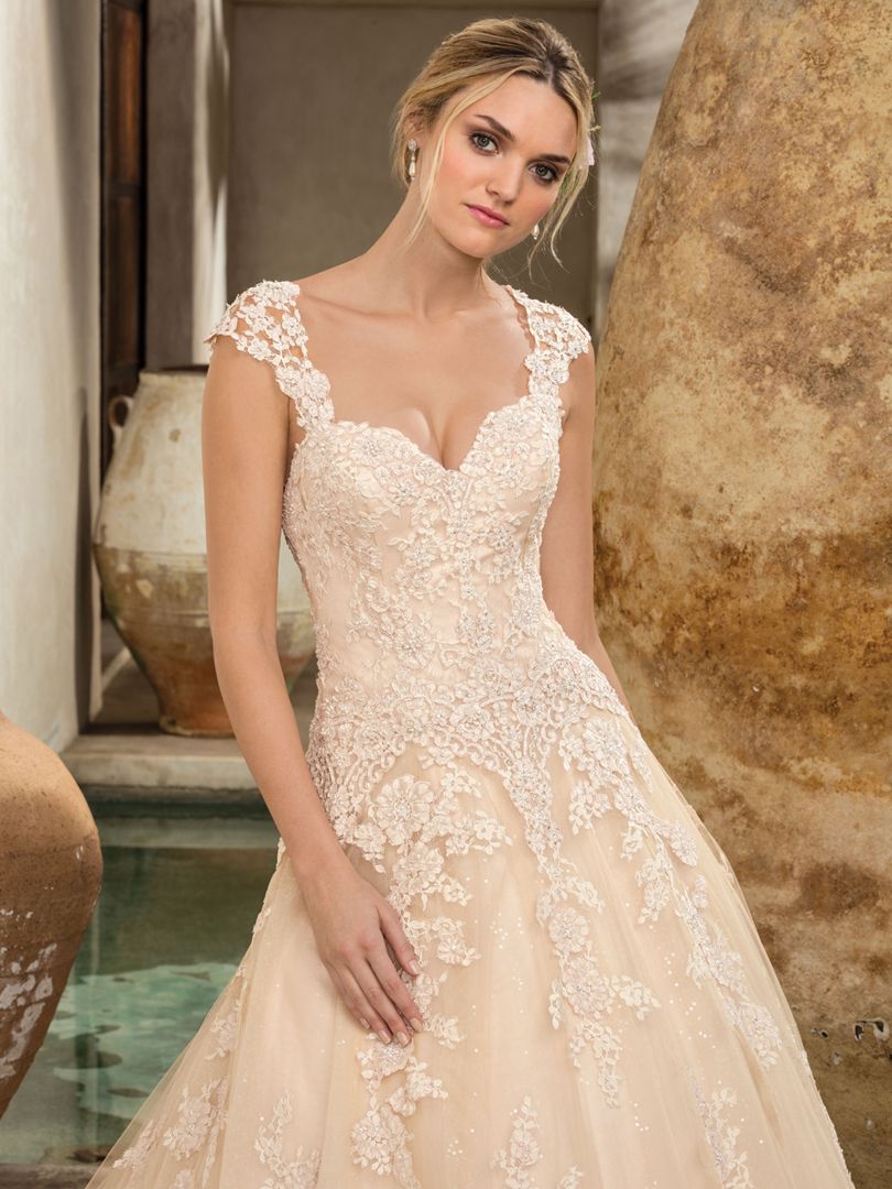 amber wedding dress