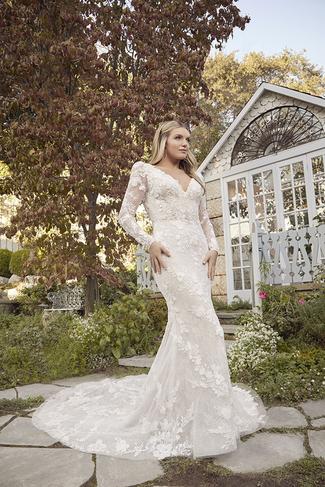 Casablanca Bridal Chanel Fit and Flare Wedding Gown